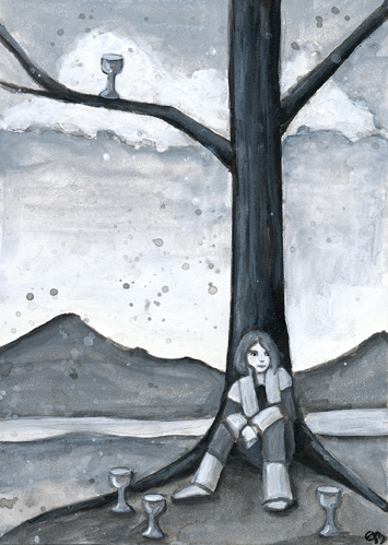 4 of cups web copy.jpg (355×499) (с изображениями) | Карты таро, Таро